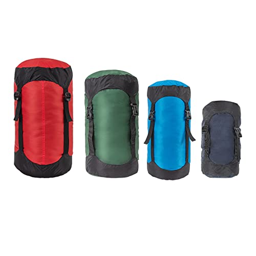 2 Stück Kompressionssack, 5L/8L/18L/25L/35L Leichte Kompressionssäcke Taschen Packsack für Schlafsack, Kleidung, Reisen, Camping, Outdoor (Orange, 5L) von Yundxi