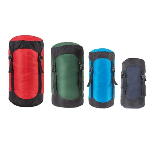 2 Stück Kompressionssack, 8L/18L/25L/35L Leichte Kompressionssäcke Taschen Packsack für Schlafsack, Kleidung, Reisen, Camping, Outdoor (Blau, 5L) von Yundxi