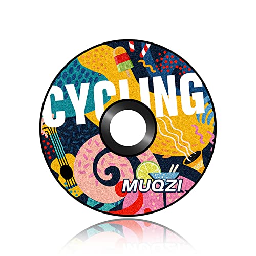 Fahrrad Headset Top Cap, 1 1/8" Light Steuersatzkappe Vorbau Kappe Abdeckung Aluminium mit Schraube für MTB Road Mountainbike (Q) von Yundxi