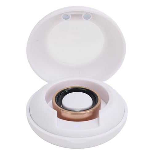 Smart Health Ring, Gold Leichter und Praktischer Smart Ring Health Tracker IP68 Wasserdichter Wiederaufladbarer Schlafmonitor für Männer (Größe 10) von Yunseity
