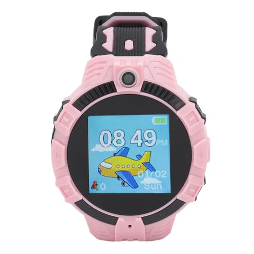 Smartwatch mit 1,3-Zoll-Bildschirm, IP67, wasserdichte HD-Kamera, Multifunktional, Einfache Bedienung für Schulmädchen (PINK) von Yunseity