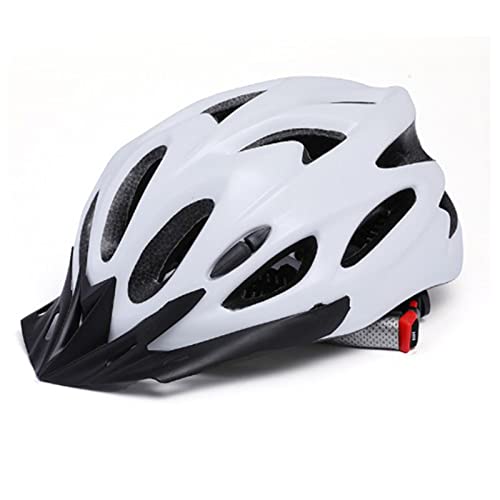Yusat Fahrradhelm Kopfschutz Schutzhelm EPS PC Radfahren Reitzubehör für Männer Frauen (Weiß) von Yusat