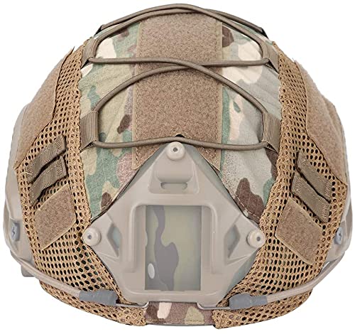 Multicam Tactical Airsoft Helmabdeckung, geeignet für L-förmigen kugelsicheren Schnellhelm und L/X-förmigen PJ-Helm CS Wargame-Helmabdeckung (für Ops-Core PJ/BJ/MH-Helm) von YuTing