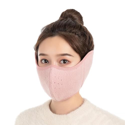 YzoTek Unisex Winter Wärmen Maske mit Ohrenabdeckung - 360 Grad Wickeln Staubdicht Atmungsaktiv Halbgesicht Mundschutz Gesicht Ohrenklappen von YzoTek