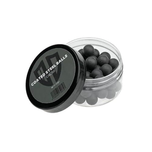 50 x Coated Steel Balls 5g Extremely Hard HDR50 HDP50 ALFA 1.50 AEA Challengers | Cal.50 Black von Z-RAM
