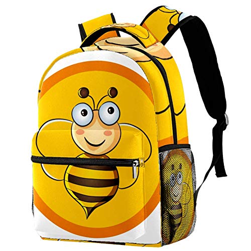 Grundschule Schultasche Gelbe Biene Teenager Mädchen Schulrucksack ergonomischer Kinderrucksack Jugendliche 29.4x20x40cm von Z&Q