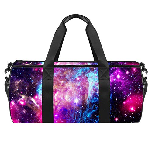 Z&Q Sporttasche Herren Reisetasche Nebula Galaxy Space Gym Fitness Sport Tasche Handgepäck Weekender Training stasche Sporttasche für Männer und Frauen 45x23x23cm von Z&Q