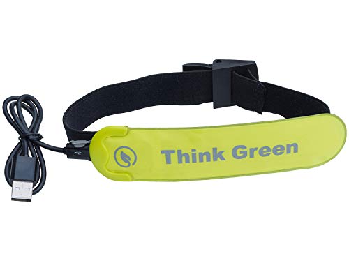Z:NEX Aufladbares USB LED Armband/Leuchtarmband für Sport & Outdoor. Hell Leuchtend - perfekt für optimale Sichtbarkeit bei sportlichen Nachtaktivitäten und im Straßenverkehr von Z:NEX