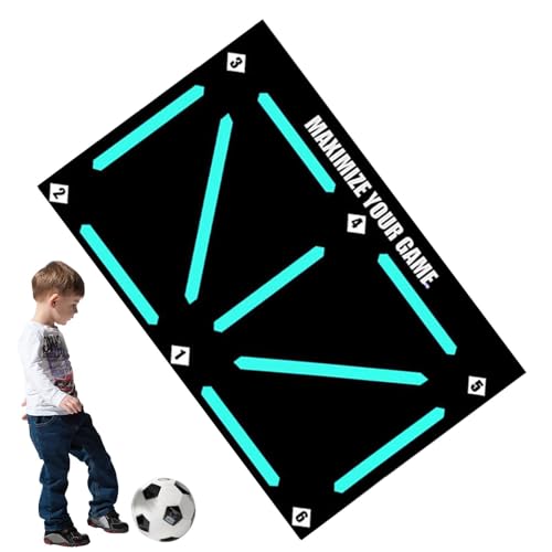 ZAGARO Fußballmatte Fussball Trainingszubehör 60x90cm rutschfeste Fussballmatte Training | Stoßdämpfende Fussball Matte Ballkontrolle Trainingsmatte | Dribble Silent Sports Zubehör von ZAGARO