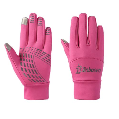 ZAJIWFG Outdoor-Sport-Handschuhe, Winter Plus Velvet Padded Reiten Oder Fahren Rennen Screen-Handschuhe, Alpine Ski-Handschuhe (Schwarz),1# von ZAJIWFG