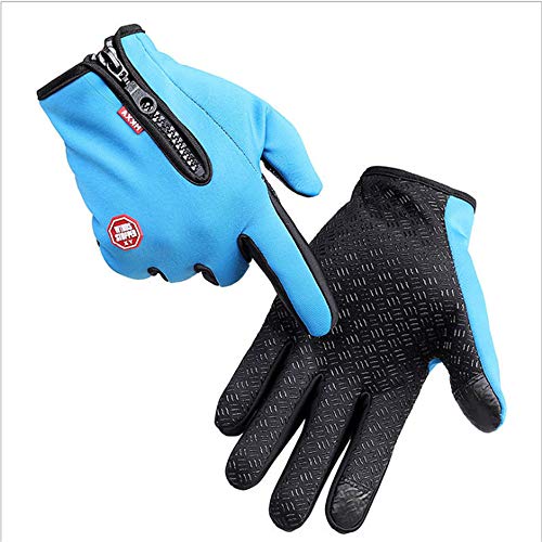 ZAJIWFG Outdoor-Sport-Handschuhe, Winter Touch Screen Anti-Rutsch-Wasserdicht Und Samt Warme Handschuhe, Ski Und Bergsteigen Handschuhe (Schwarz),2# von ZAJIWFG