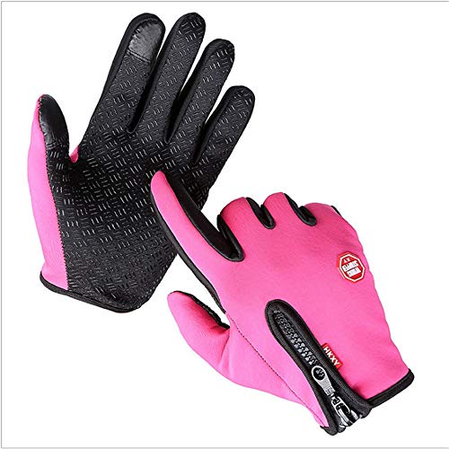 ZAJIWFG Outdoor-Sport-Handschuhe, Winter Touch Screen Anti-Rutsch-Wasserdicht Und Samt Warme Handschuhe, Ski Und Bergsteigen Handschuhe (Schwarz),3# von ZAJIWFG
