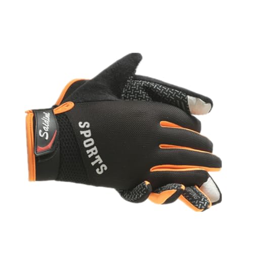 ZAJIWFG Sporthandschuhe, Outdoor-Klettern Ski Screen-Handschuhe, Fitness-Reisen Griffige Handschuhe (Orange),1# von ZAJIWFG