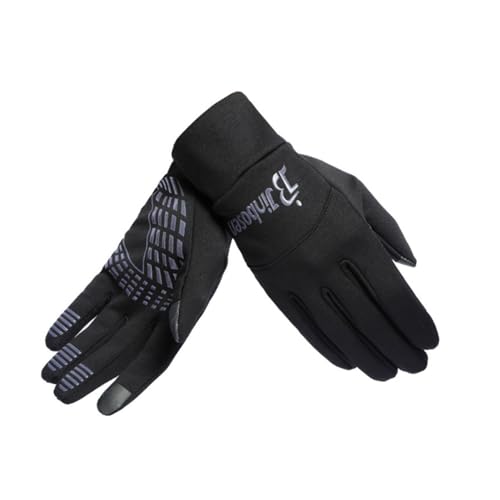 ZAJIWFG Warm Sport-Handschuhe, Winter Plus Fleece Lauf Screen-Handschuhe, Alpine Ski-Handschuhe (Schwarz),1# von ZAJIWFG