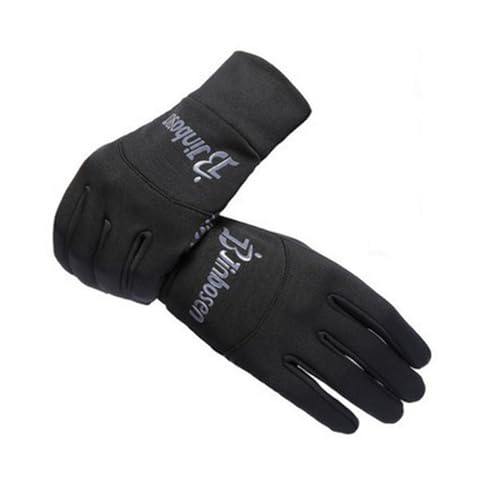 ZAJIWFG Warm Sport-Handschuhe, Winter Plus Fleece Lauf Screen-Handschuhe, Alpine Ski-Handschuhe (Schwarz),1# von ZAJIWFG