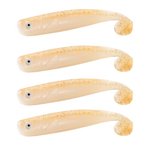 ZANDERKANT - Angelköder - Gummifische - Mega Kauli - 2 Packungen je 2 Stück - Blondi - 16cm - Greifer 6/0 - schwimmend von ZANDERKANT