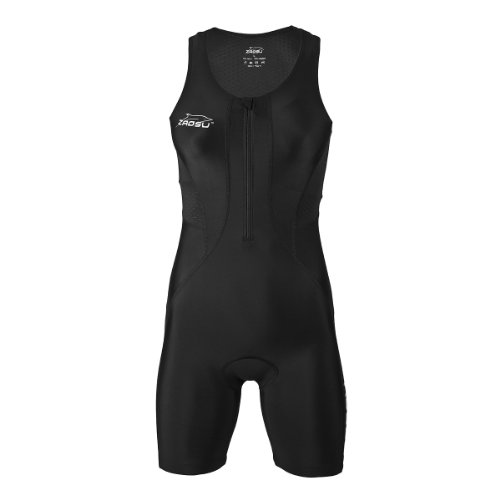 ZAOSU Damen Trisuit Z-Revolution | Triathlonanzug Einteiler für den Wettkampf und das Training, Farbe:schwarz, Größe:XS von ZAOSU