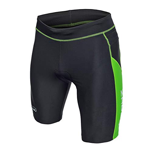 ZAOSU Herren Trishort Z-Revolution | Triathlon Hose Zweiteiler, Farbe:schwarz/grün, Größe:L von ZAOSU