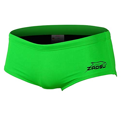 ZAOSU Herren und Jungen Schwimmhose Essential Neon-Flash | Sport Badehose für das Schwimm Training, Farbe:neongrün, Größe:4 von ZAOSU