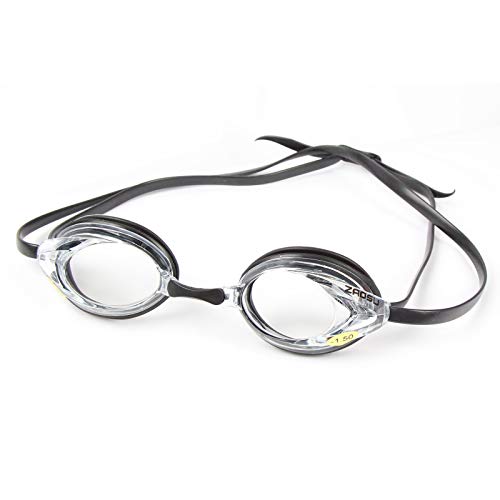 ZAOSU Optische Schwimmbrille mit Sehstärke zur Korrektur von Kurzsichtigkeit | Inklusive Anti-Fog Beschichtung und Aufbewahrungsbox, Sehstärke:-2.0, Farbe:klar von ZAOSU