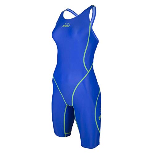 ZAOSU Wettkampf-Schwimmanzug Z-Blue für Mädchen und Damen in blau, Größe:140 von ZAOSU