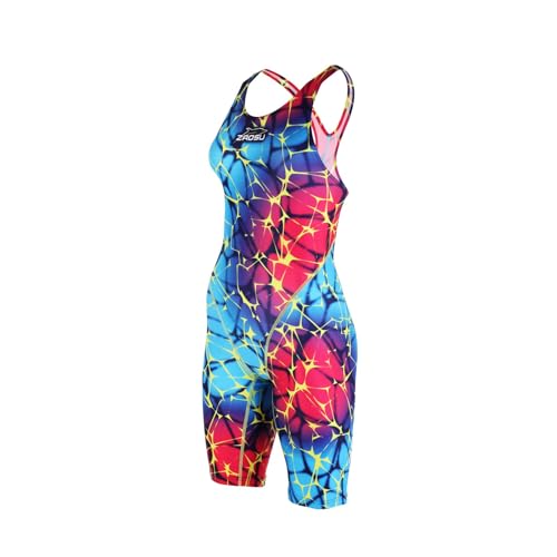 ZAOSU Wettkampf Schwimmanzug Z-ColorMesh für Damen & Mädchen, Größe:152 von ZAOSU