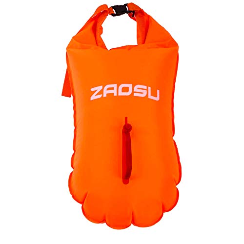 ZAOSU aufblasbare Schwimmboje | Trockensack für Sicherheit beim Freiwasserschwimmen von ZAOSU