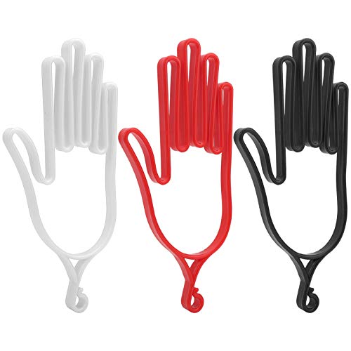 ZAWELIYO 3 Stück Handschuh-Stützrahmen, Schutzhalter, Aufhänger, Leicht, Kompakte Struktur, Trocknend, Formstabil, Geeignet für Sportzubehör von ZAWELIYO