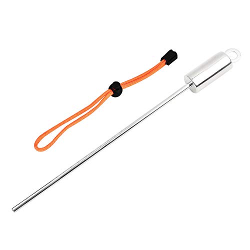 ZAWELIYO Edelstahl-Zeigerrute, Tauch-Geräuschmacher-Rute mit Lanyard für Tauchsport, Orange (Wird mit orangefarbenem Armband geliefert) von ZAWELIYO