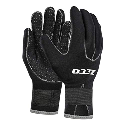 ZCCO 3mm Neoprenanzug Handschuhe Thermohandschuhe Männer Herren Anti-Rutsch-Handschuhe für Frauen Schwarz (3mm, XL) von ZCCO