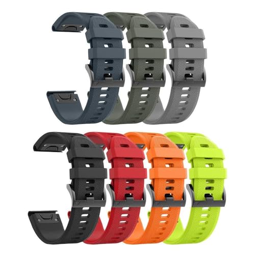 ZCCZJS Für Fenix 5/Fenix 6/Fenix 7 Band 22mm Silicon Uhrenband für Fenix 5 Plus/Fenix 6 Pro/Fenix 7 Pro/Forerunner 935 von ZCCZJS