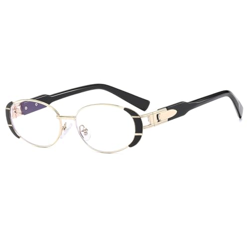 ZCCZJS Punk Sonnenbrille dekorative Sonnenbrille Retro Oval Frame Gläsern Straßenschatten UV400 ZCCZJS Punk Sonnenbrille dekorative Sonnenbrille Retro Oval Frame Gläsern Straßenschatten UV400 von ZCCZJS