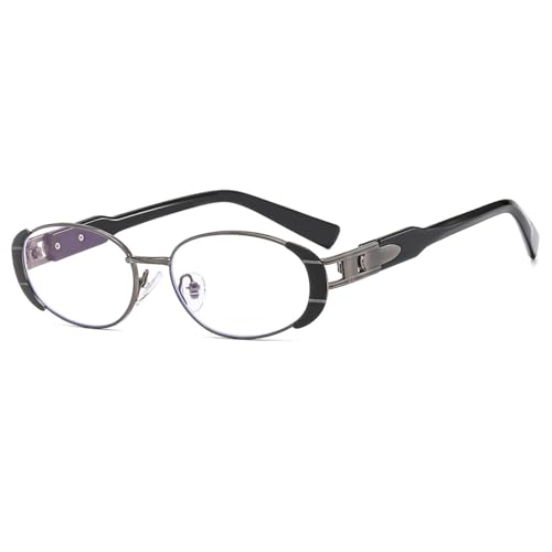 ZCCZJS Punk Sonnenbrille dekorative Sonnenbrille Retro Oval Frame Gläsern Straßenschatten UV400 ZCCZJS Punk Sonnenbrille dekorative Sonnenbrille Retro Oval Frame Gläsern Straßenschatten UV400 von ZCCZJS