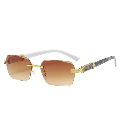ZCCZJS Randlose Sonnenbrille Mann rahmenlose Verlaufs Sonnenbrille Frau Vintage ZCCZJS Randlose Sonnenbrille Mann rahmenlose Verlaufs Sonnenbrille Frau Vintage von ZCCZJS