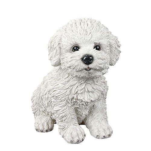 ZCCZJS Statue -Ornamente Skulpturen Simulation Haustierhunde Wohndekorationen Welpe Ornamente Wohnzimmer Zimmer Kleiner Display süß als Bärenmodellhandwerk von ZCCZJS