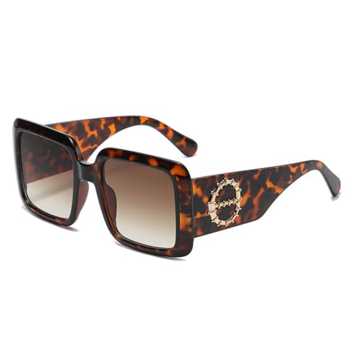 ZCCZJS Weitbein großer Rahmen Sonnenbrille für Männer Frauen UV400 Große Sonnenbrille Vintage Eyewear von ZCCZJS