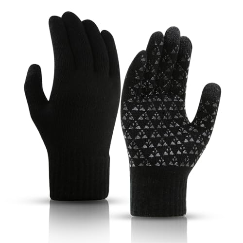 ZCSOWE EIN Paar Touchscreen-Handschuhe, Fleece-Laufhandschuhe für Herren und Damen, Sport-Handschuhe für den Winter, warme und Winddichte Handschuhe, geeignet zum Radfahren, Laufen, Wandern, Fahren von ZCSOWE