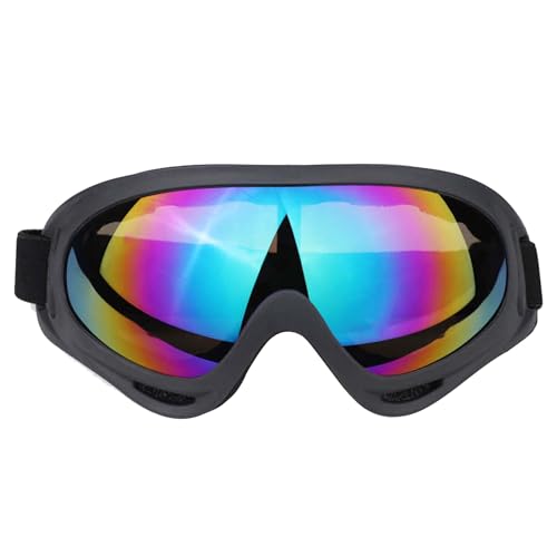 ZEACCT Outdoor-Sport-Skibrille, Unisex-Skibrille, Winddicht und UV-Schutz, Snowboardbrille, Motorradbrille, Bunte Linse Winddichte Brille von ZEACCT