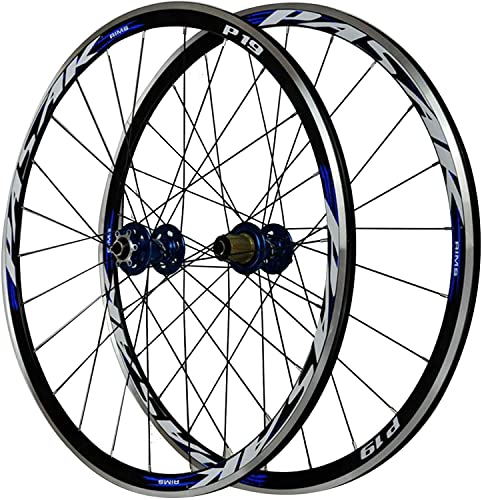 ZECHAO 700C Rading Bike Wheelset, 30 -mm (Color : Blue, Size : 700c) von ZECHAO