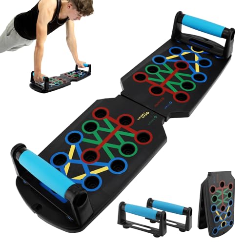 Push Up Board Home Workout Equipment PP Solid Multi Functional Strength Training Fitness Portable Pushup Board for Chest Trizeps Back Arms Muscles von ZEMBSOYA