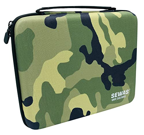 ZENXEAY SEWAS Vape Customs Tasche Hardcase Camouflage für Vaporizer Mighty, Mighty+ und diverses Zubehör, Reiseetui und Schutz Tragetasche für Verdampfer von ZENXEAY