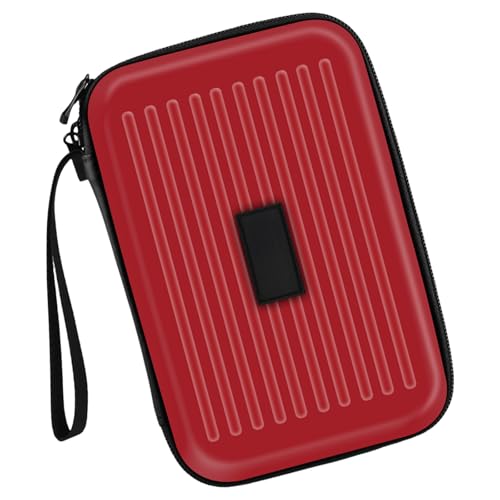 Dart-Etui, Hartschalen-Aufbewahrungsbox, Aufbewahrungstasche für Spitzen, Schäfte und Flüge, mit Doppelreißverschlüssen von ZEPFJHE