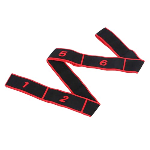 ZEPFJHE Widerstandsband Fitnessband Stretchriemen Mit 8 Schleifen Dehnungsgurt Stretching Für Sport Fitness Elastic Yoga Stretch Widerstand Für Pilates Dance Tanz von ZEPFJHE