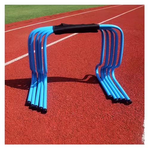 Agility-Hürden – 5er-Set, Trainingshürden for Fußball, Fast Footwork Agility Drills, auch als Trainingshindernisse for Kinder geeignet. Geschwindigkeit (Color : Blue, Size : H 15CM/5.9IN) von ZERVA
