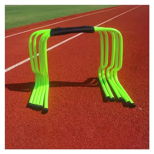 Agility-Hürden – 5er-Set, Trainingshürden for Fußball, Fast Footwork Agility Drills, auch als Trainingshindernisse for Kinder geeignet. Geschwindigkeit (Color : Green, Size : H 15CM/5.9IN) von ZERVA