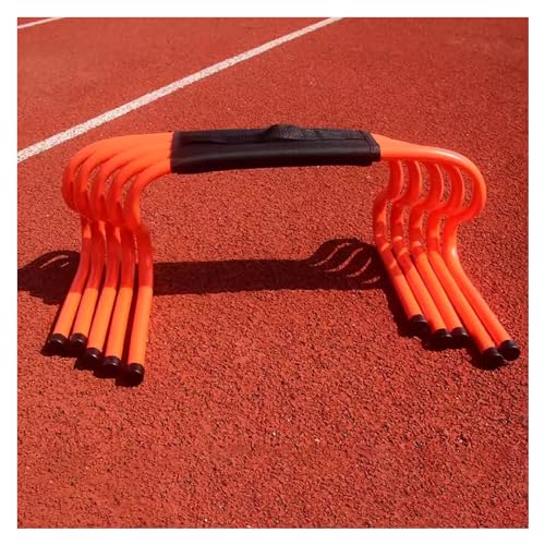 Agility-Hürden – 5er-Set, Trainingshürden for Fußball, Fast Footwork Agility Drills, auch als Trainingshindernisse for Kinder geeignet. Geschwindigkeit (Color : Orange, Size : H 15CM/5.9IN) von ZERVA