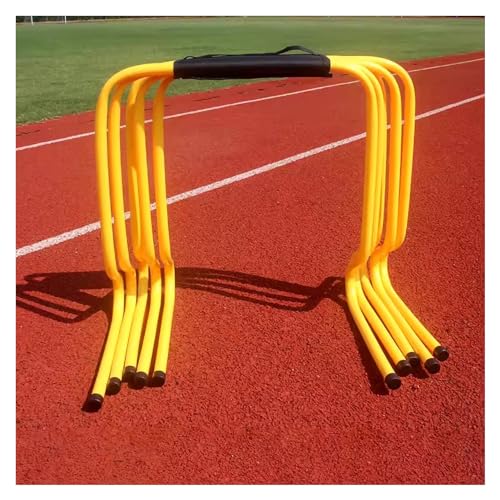 Agility-Hürden – 5er-Set, Trainingshürden for Fußball, Fast Footwork Agility Drills, auch als Trainingshindernisse for Kinder geeignet. Geschwindigkeit (Color : Yellow, Size : H 30CM/11.8IN) von ZERVA