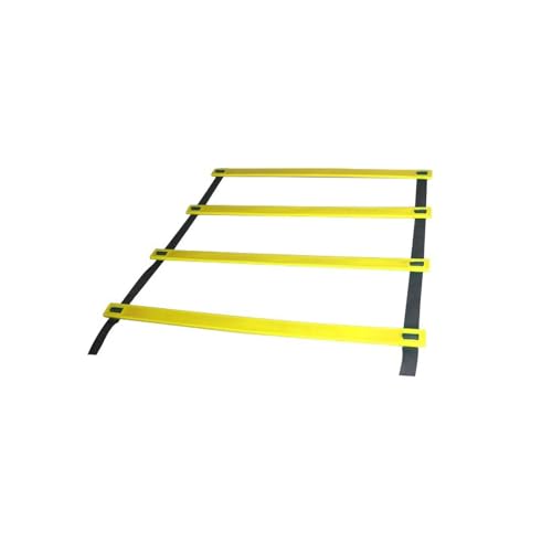 Geschwindigkeitstrainingsleiter Geschwindigkeitstrainingsleiter for Männer und Frauen for for Fußball-, Rugby- und Sporttraining(Color:Yellow,Size:6m/19.6ft) von ZERVA