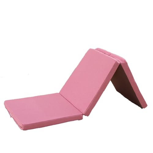 Zusammenklappbare Gymnastikmatte for das Training von Outdoor-Indoor-Gymnastik | Sportartikel | Fitness-, Lauf- und Yoga-Übungsmatten | Trainingsmatten (Color : Pink) von ZERVA