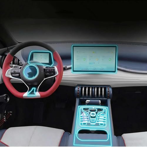 ZGHQHCDRH Für BYD Atto 3 EV Yuan Plus 2022 Navigation Center Console Gear Panel Screen TPU Auto Innen Schutzfolie von ZGHQHCDRH